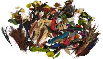 Lot 2163 - Assorted Millinery Feathers, Floral Appliqués...