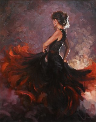 Lot 1068 - Mark Spain (Contemporary) Flamenco Dancer...