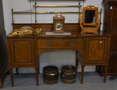 Lot 1278 - An Edwardian String Inlaid Mahogany Bow...