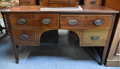 Lot 1180 - An Edwardian Mahogany Dressing Table, with...