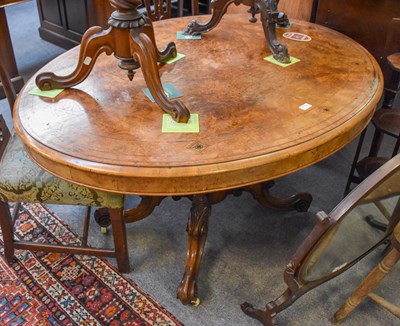 Lot 1172 - A Victorian Inlaid Burr Walnut Loo Table, on...