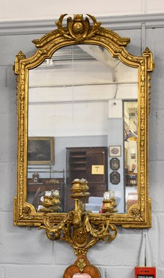 Lot 1163 - A Victorian Gilt and Gesso Three Light...