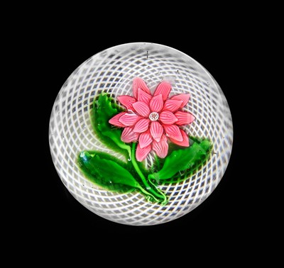 Lot 11 - A St Louis Glass Clematis Paperweight, circa...