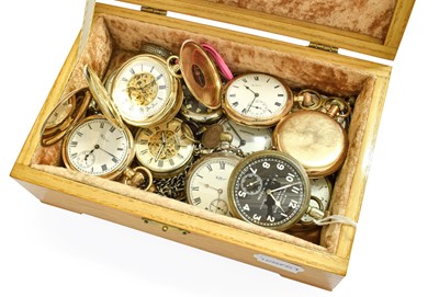 Lot 374 - Two Plated Half Hunter Waltham Pocket Watches,...