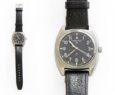 Lot 306 - A British Military Centre Seconds Wristwatch,...