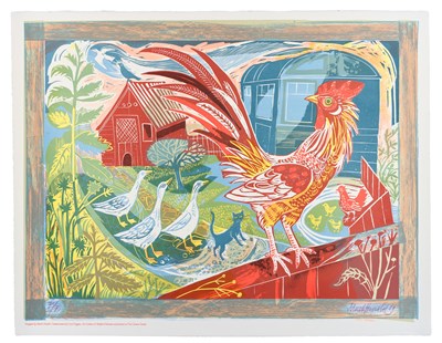 Lot 131 - Mark Hearld (b.1974) "Rooster and Railway...