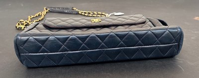 Lot 2199 - Circa 1980s Chanel Navy Quilted Shoulder Bag...