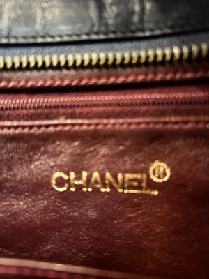 Lot 2199 - Circa 1980s Chanel Navy Quilted Shoulder Bag...