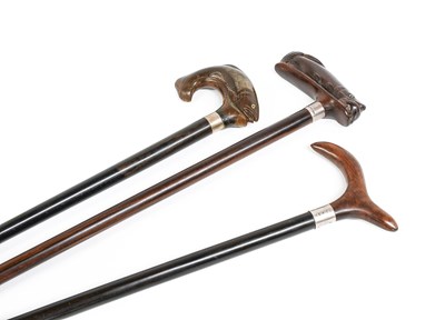 Lot 138 - A Keith Cowie Silver-Mounted Walking Stick,...