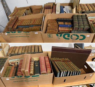 Lot 1133 - Collection of Leather Bindings, mostly calf...