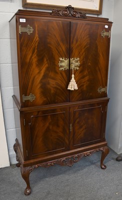 Lot 1164 - A Reproduction Cocktail Cabinet, with mirrored...