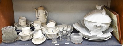 Lot 132 - A Shelf Including: large Limoges shell shaped...