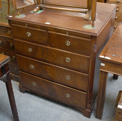 Lot 1198 - A 19th Century Mahogany Batchelors Chest,...