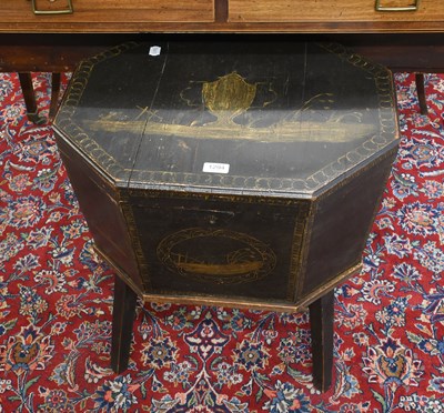 Lot 1294 - A George III Painted and Stained Pine...