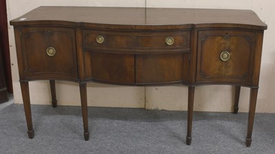 Lot 1360 - A George III Style Crossbanded Mahogany...