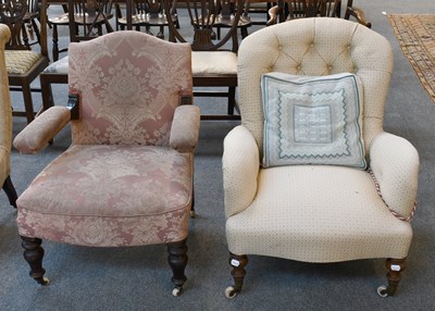 Lot 1220 - Two Victorian Nursing Chairs