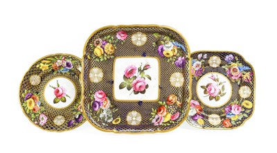 Lot 52 - A Spode Porcelain Cabaret Tray, circa 1820-25,...