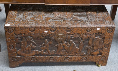 Lot 1201 - A 20th Century Chinese Carved Camphorwood...