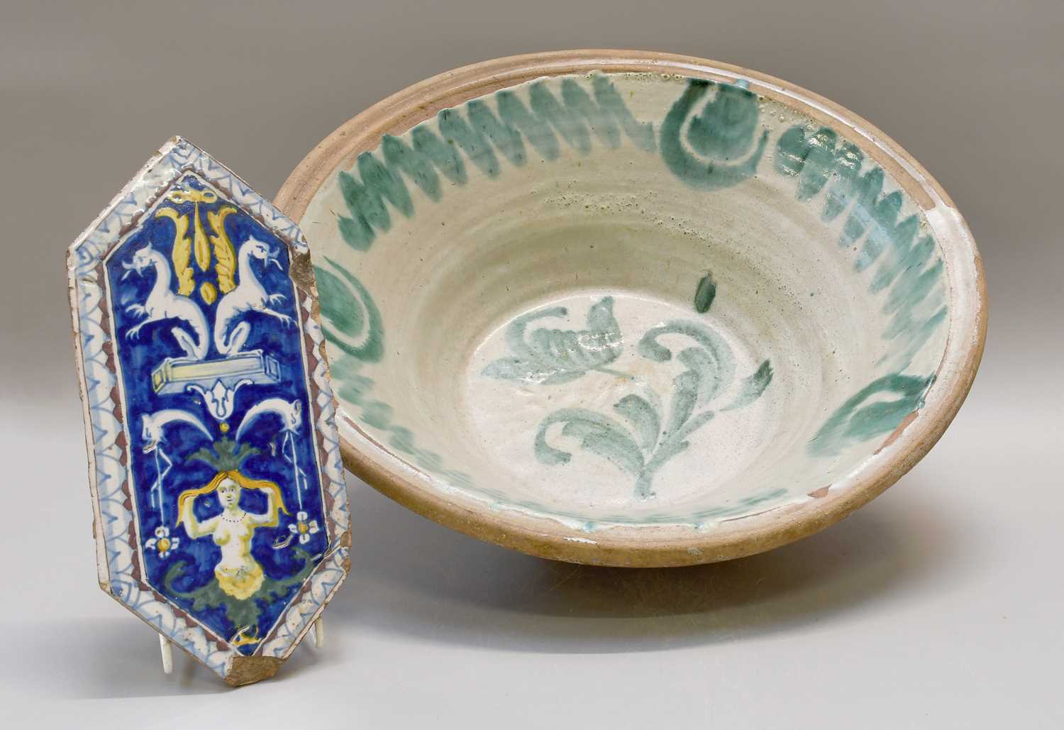 Lot 171 - A 19th/20th Century Slipware Bowl, 43cm, a...