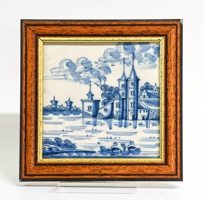 Lot 34 - Ten Delft Tiles, 18th century, decorated with...