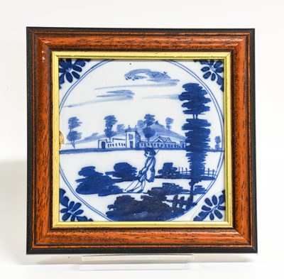 Lot 34 - Ten Delft Tiles, 18th century, decorated with...