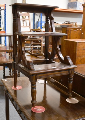 Lot 1190 - A Set of Mahogany Library Steps, 45cm by 50cm...