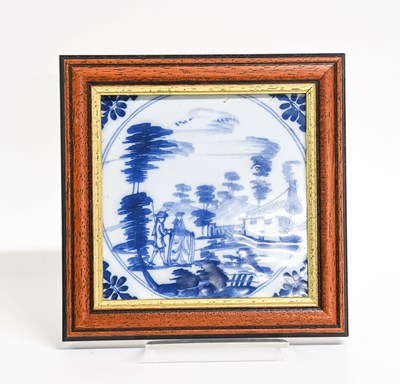 Lot 46 - Eighteen Delft Tiles, 18th century, painted in...