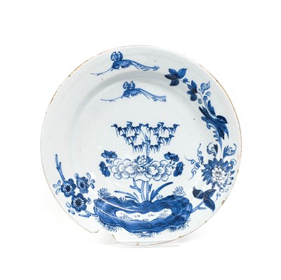 Lot 39 - An English Delft Dish, 18th century, painted...