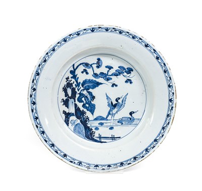 Lot 39 - An English Delft Dish, 18th century, painted...