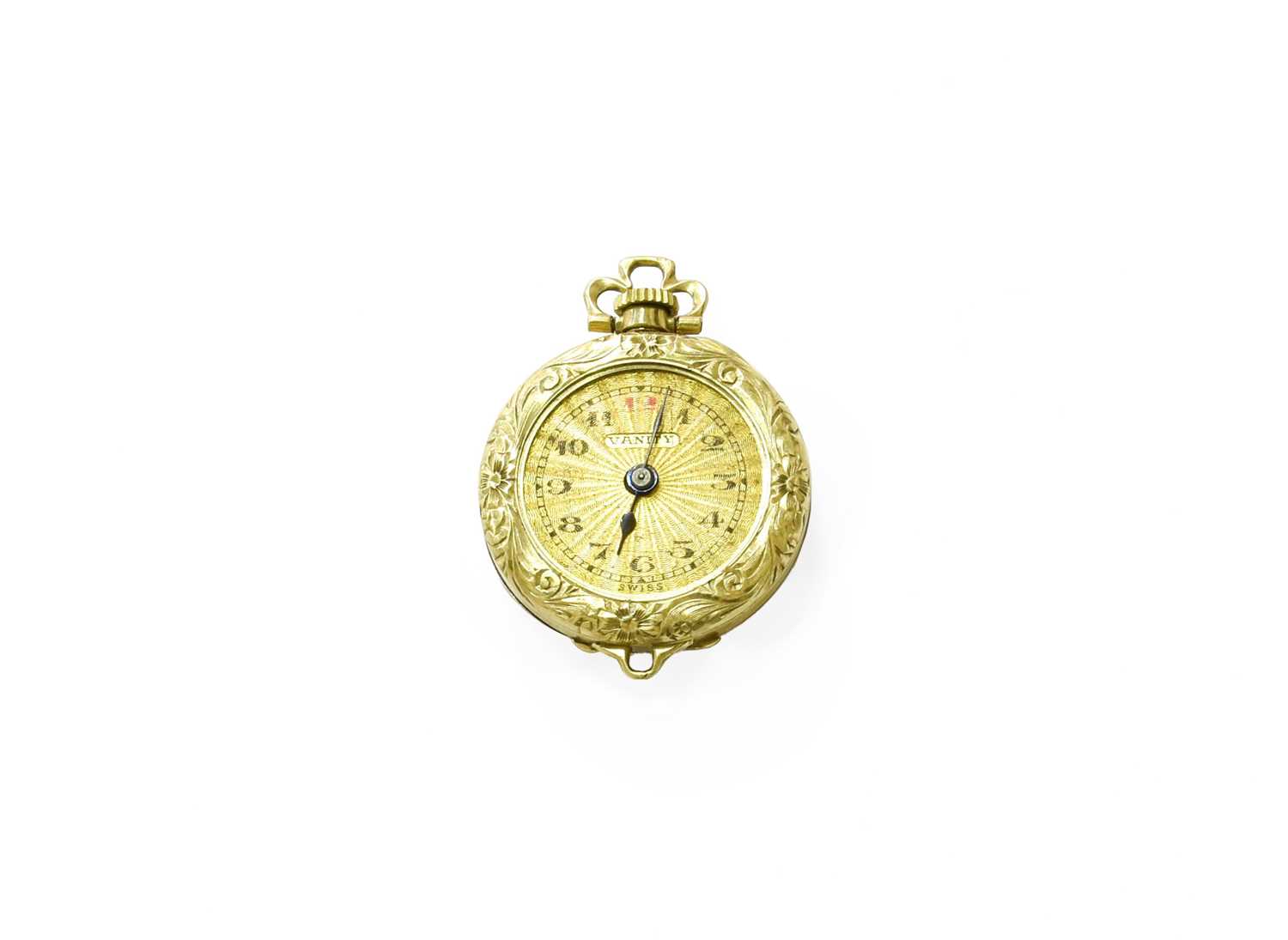Lot 58 - A Lady's 14 Carat Gold Fob Watch, signed...