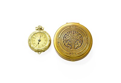 Lot 58 - A Lady's 14 Carat Gold Fob Watch, signed...