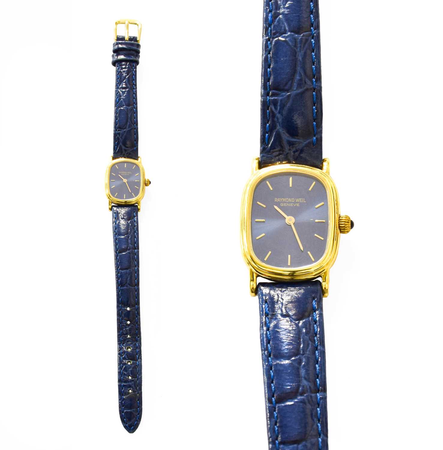 Lot 48 - A Lady's 18 Carat Gold Raymond Weil Geneve...