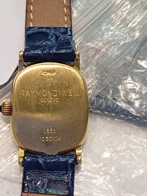 Lot 48 - A Lady's 18 Carat Gold Raymond Weil Geneve...