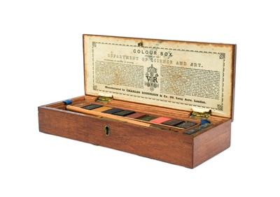 Lot 141 - A Charles Roberson & Co Mahogany "Colour Box",...