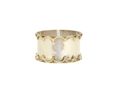 Lot 99 - An Elizabeth II Parcel-Gilt Silver Napkin-Ring,...