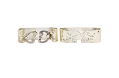 Lot 87 - Two Elizabeth II Silver Napkin-Rings, by...