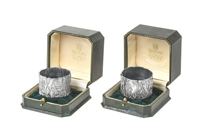 Lot 2157 - A Pair of Elizabeth II Silver Napkin-Rings