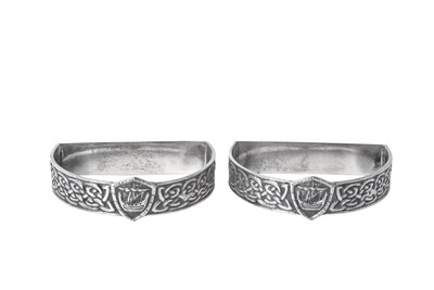 Lot 2152 - A Pair of George V Scottish Provincial Silver Napkin-Rings