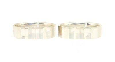 Lot 77 - A Pair of George VI Silver Napkin-Rings, by R....