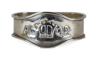 Lot 21 - A George V Silver Napkin-Ring, by Liberty and...