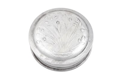 Lot 2073 - A George V Silver Pill-Box