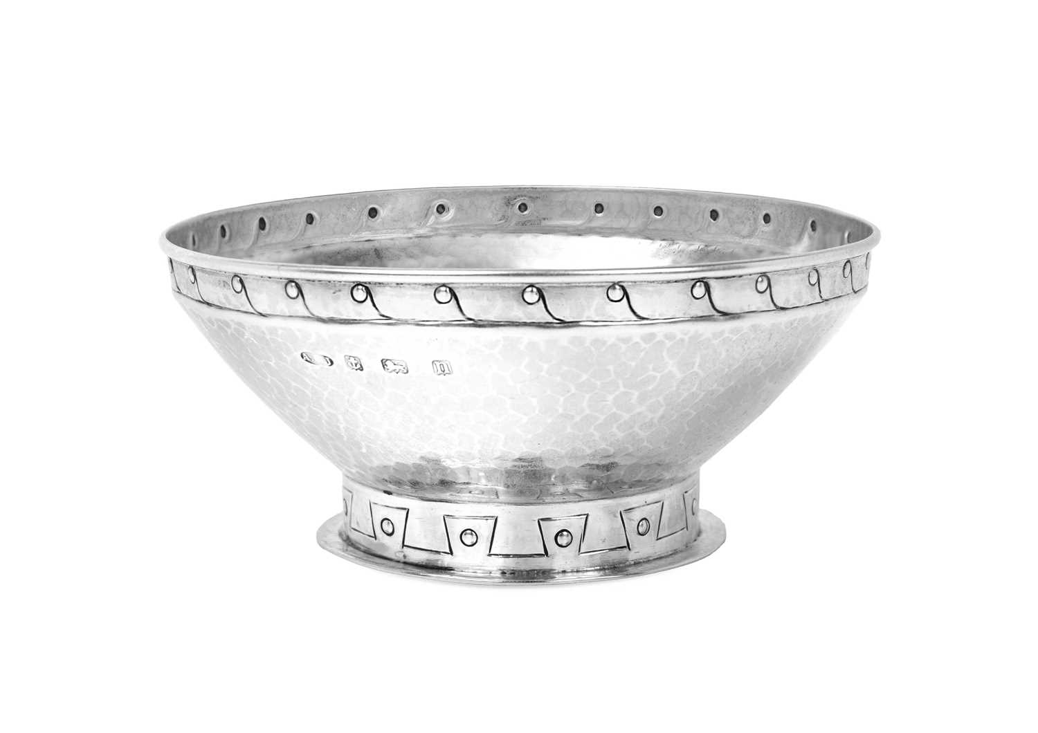 Lot 291 - A. E. Jones: An Arts & Crafts Silver Bowl,...