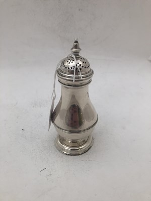 Lot 14 - A George II Silver Pepperette, by James Gamon,...