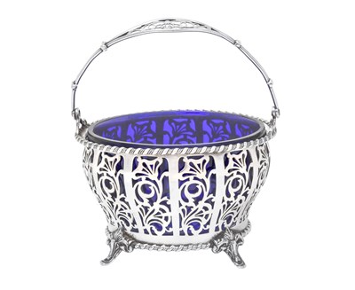 Lot 2121 - A George V Silver Sugar-Basket