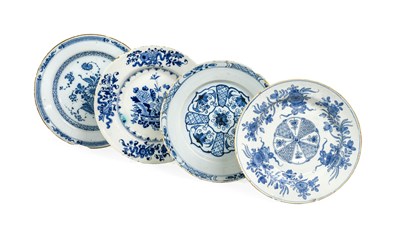 Lot 35 - An English Delft Plate, circa 1750, Kangxi...