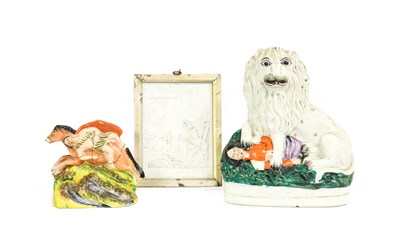 Lot 74 - A Victorian Staffordshire Pottery Figure of...