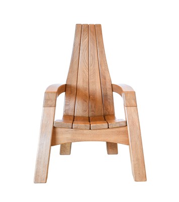 Lot 377 - A Magma Oak Armchair, designed by Peter...