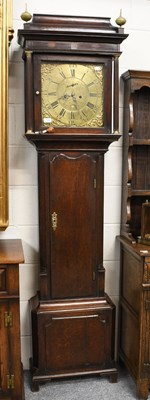 Lot 1318 - An Oak Cased Eight Day Longcase Clock, the...