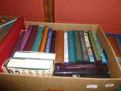 Lot 1071 - Eight boxes of assorted books including decorative bindings, Arthur Ransome, etc