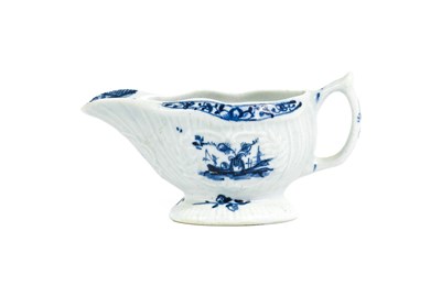 Lot 15 - A Lowestoft Porcelain Butter Boat, circa 1770,...